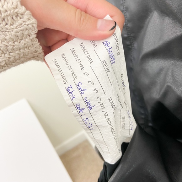 We The Free Free people black slip into something faux leather mini dress XS - Picture 9 of 9